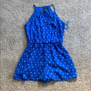 Blue Anchor Romper